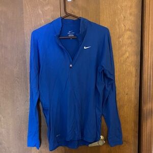 Nike Royal Blue Quarter-Zip Top